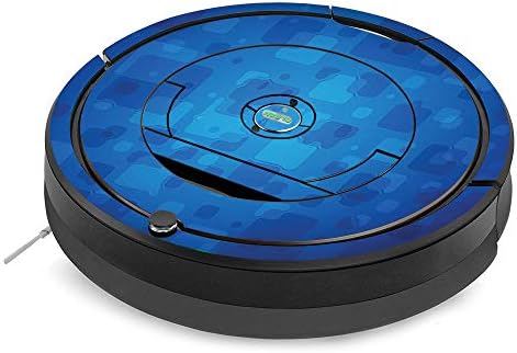 עור אדיסקינס תואם לאירובוט Roomba 890 ואקום כיסוי מינימלי - רטרו כחול | כיסוי עטיפת מדבקות ויניל מגן, עמיד